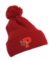 PCard Yupoong Cuffed Knit Beanie with Pom Pom Hat Cards