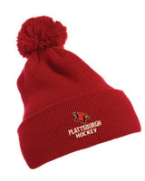 Primary Yupoong Cuffed Knit Beanie with Pom Pom Hat Cards