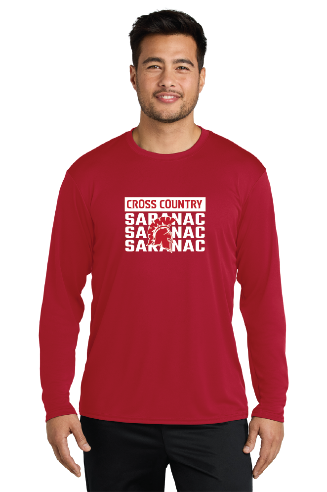 3Peat Port & Co™ Long Sleeve Performance Tee Saranac XC