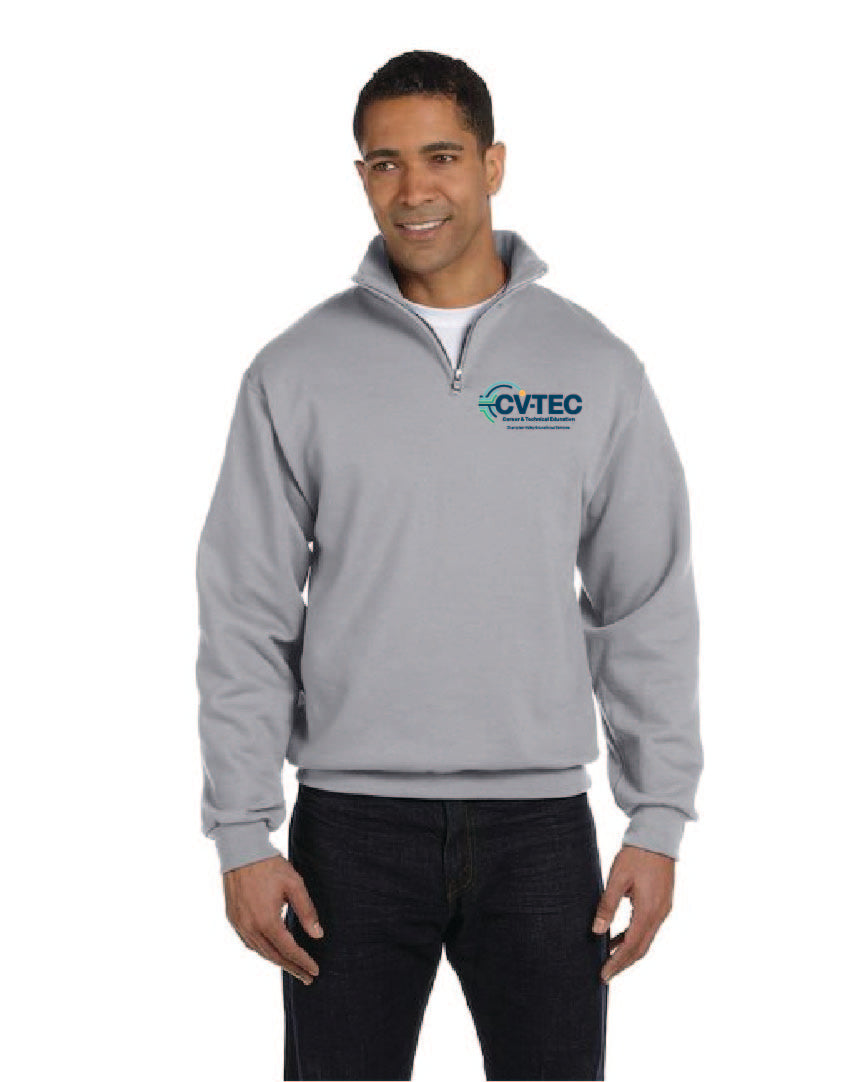 CVES Jerzees Adult NuBlend® Quarter-Zip Cadet Collar Sweatshirt