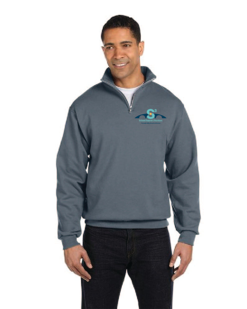 CVES Jerzees Adult NuBlend® Quarter-Zip Cadet Collar Sweatshirt