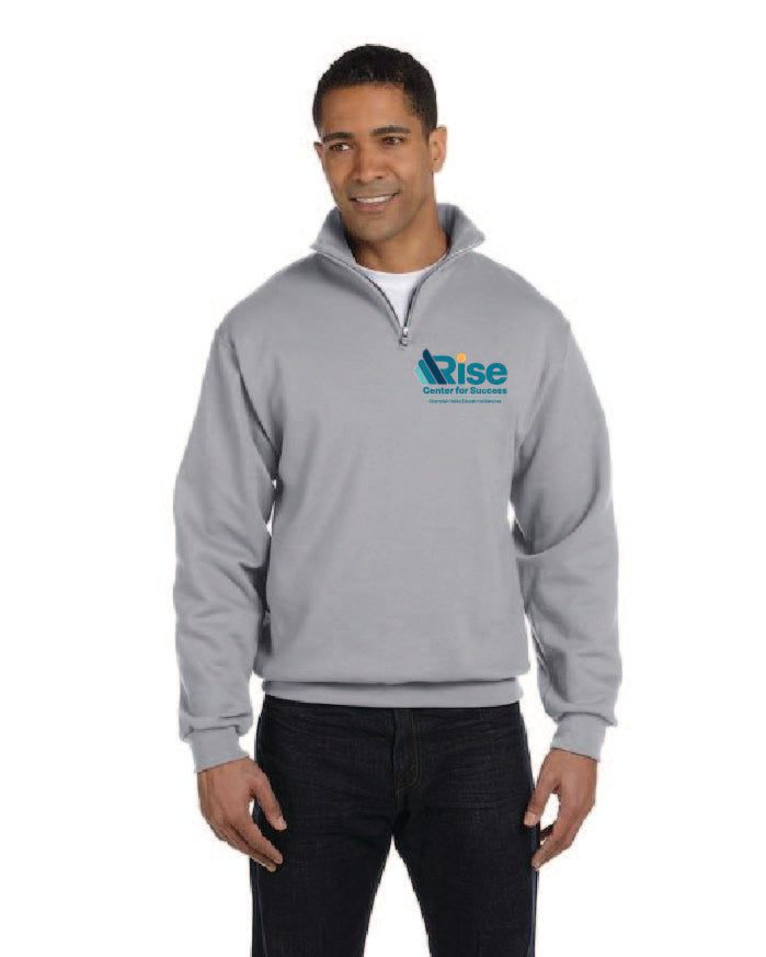 CVES Jerzees Adult NuBlend® Quarter-Zip Cadet Collar Sweatshirt Rise