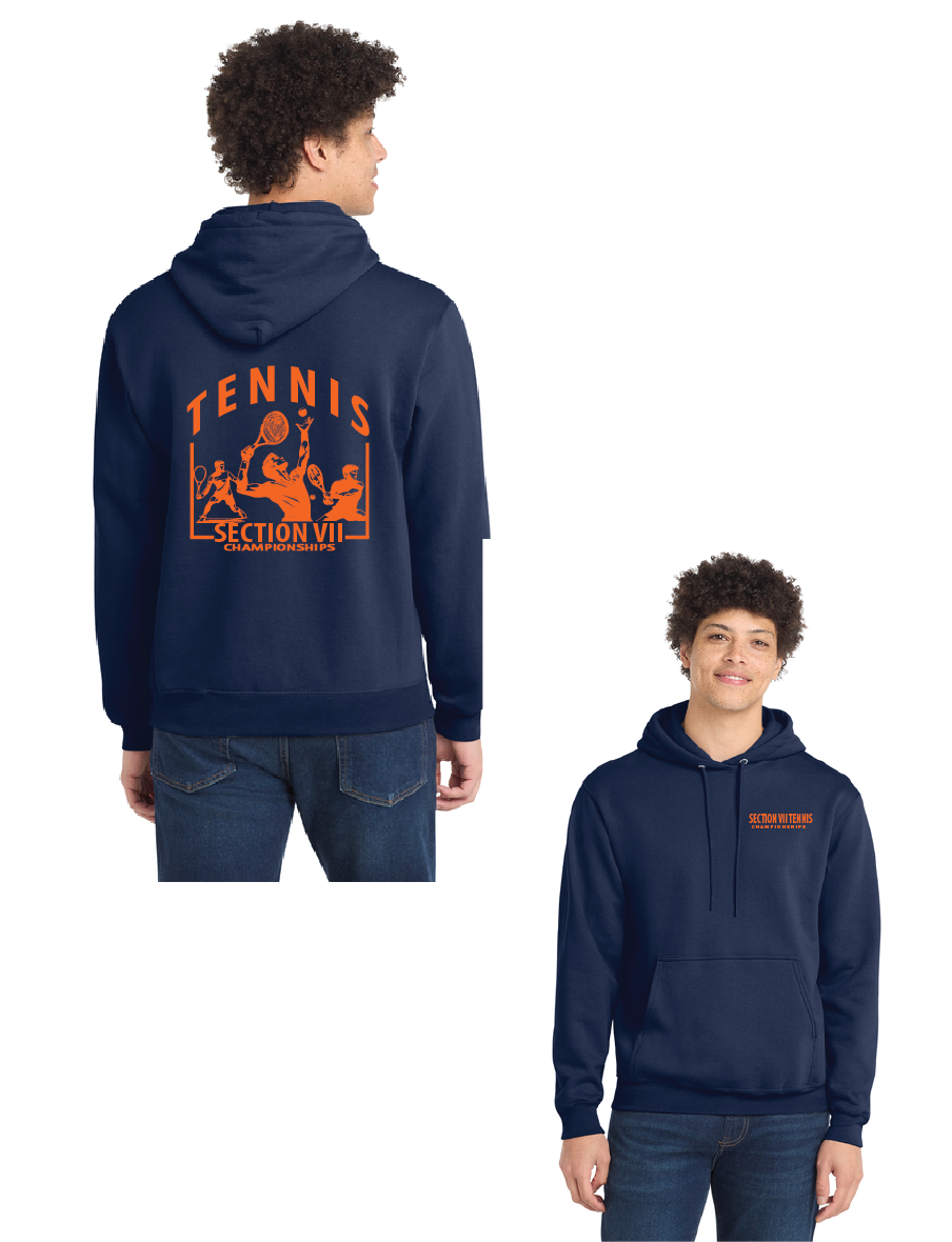 Abbott Boys Port & Co™ Core Fleece Pullover Hooded Sweatshirt Tennis26