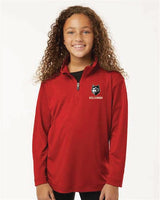 Mascot AllPro Youth Pro-Lock Performance Quarter-Zip Pullover Red