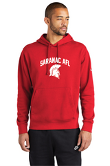 Arched Nike Club Fleece Sleeve Swoosh Pullover Hoodie Saranac AFL