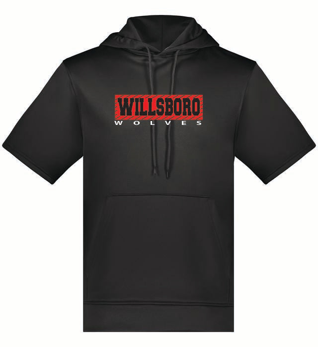Whirlwind Augusta Sportswear Wicking Fleece Short Sleeve Hoodie Wills25