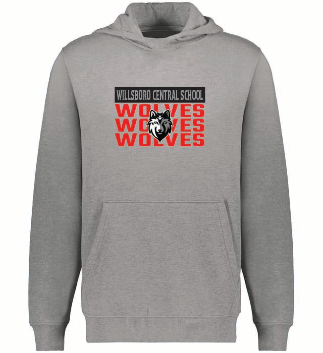 3Peat Augusta Sportswear Youth 60-40 Fleece Hoodie Wills25