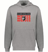 3Peat Augusta Sportswear Youth 60-40 Fleece Hoodie Wills25
