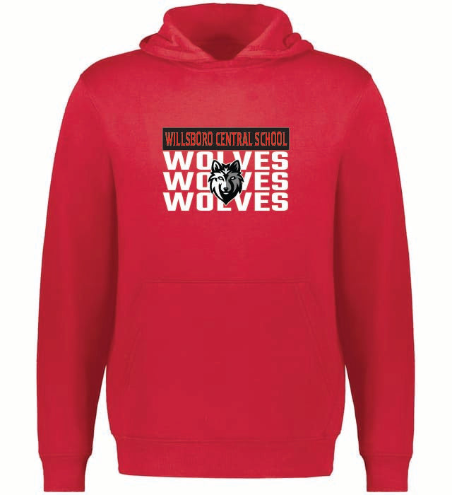 3Peat Augusta Sportswear Youth 60-40 Fleece Hoodie Wills25