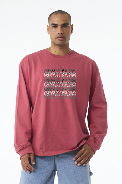 Shadow BELLA+CANVAS® Unisex 7.5-Ounce Heavyweight Long Sleeve Tee 6fund 25