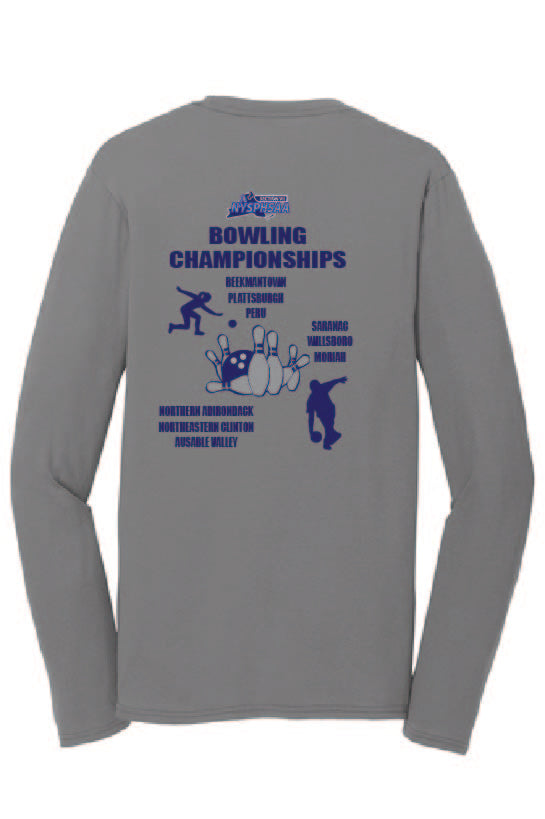 Bowling Championships Port & Company® Long Sleeve Performance Blend Tee Winter 24