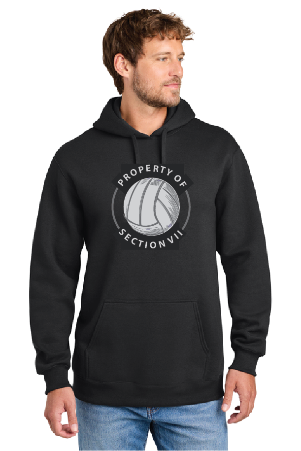 Beezly Port & Co® Foundation Fleece Pullover Hooded Sweatshirt VolleyballFall26