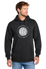 Beezly Port & Co® Foundation Fleece Pullover Hooded Sweatshirt VolleyballFall26