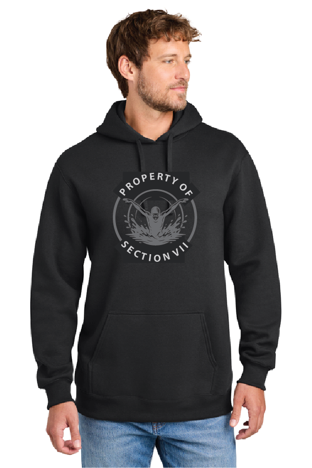 Beezly Port & Co® Foundation Fleece Pullover Hooded Sweatshirt SwimFall26
