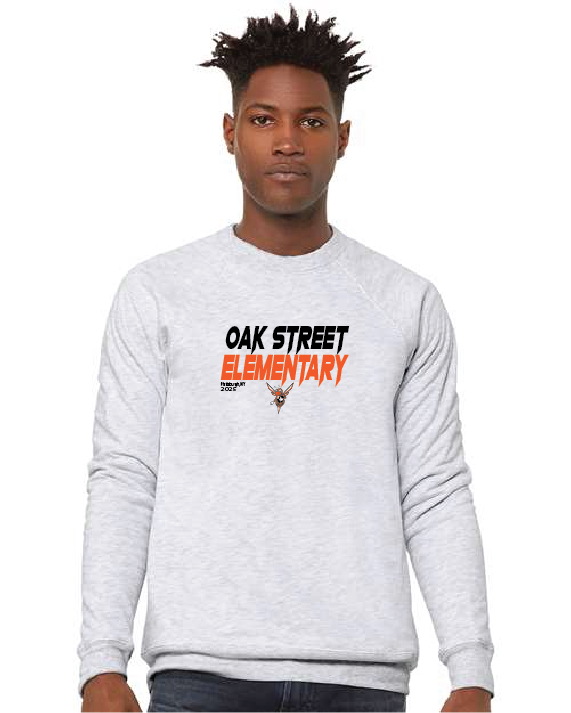 Era Bella + Canvas Unisex Sponge Fleece Raglan Crewneck Sweatshirt Oak25