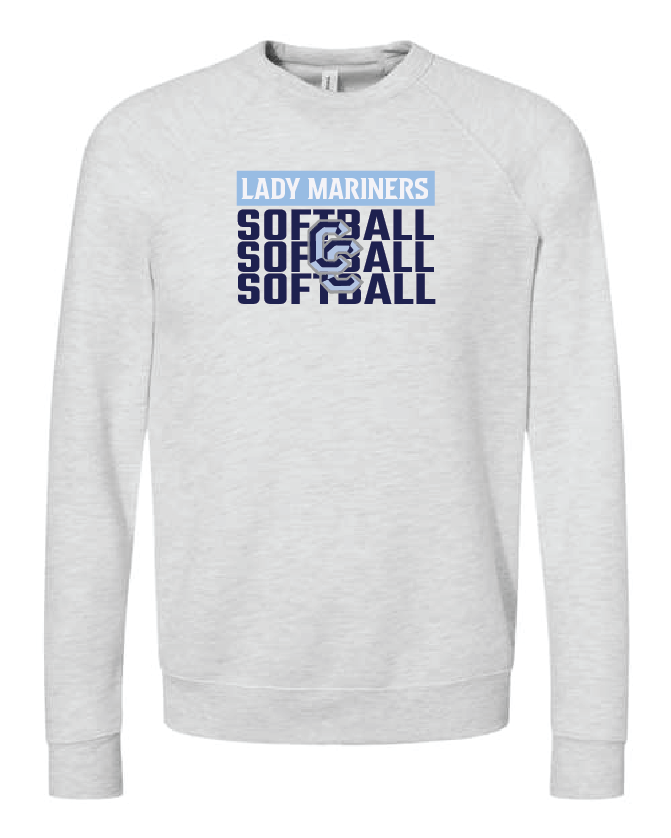 3Peat Bella + Canvas Unisex Sponge Fleece Raglan Crewneck Sweatshirt CCLM25