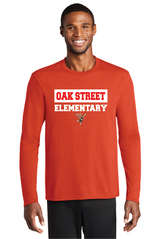 Cross Check Port & Company® Long Sleeve Performance Blend Tee Oak