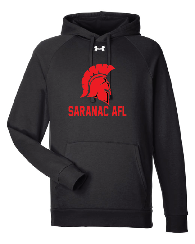 Bold Under Armour Men's Rival Fleece Hooded Sweatshirt Saranac AFL