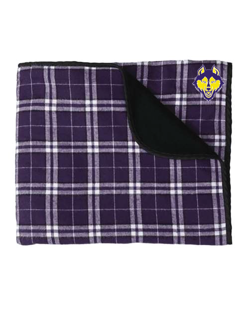 Huskie Head Boxercraft Flannel Blanket NCSH25