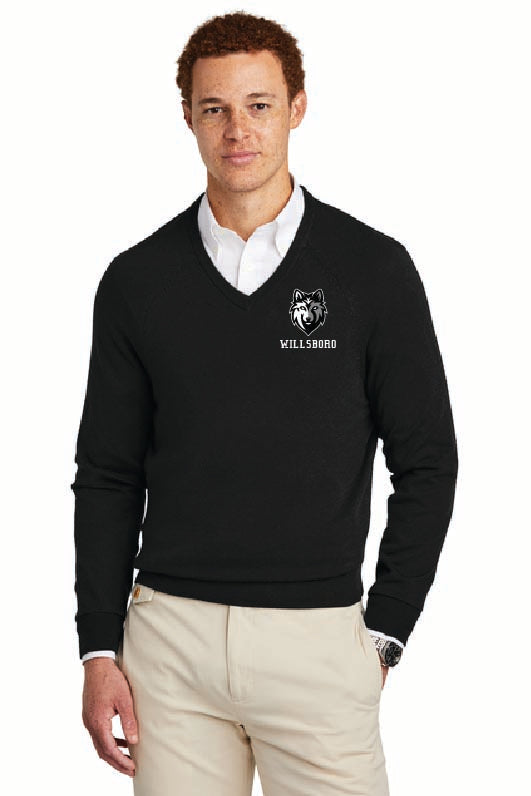 Mascot Brooks Brothers® Cotton Stretch V-Neck Sweater Wills25
