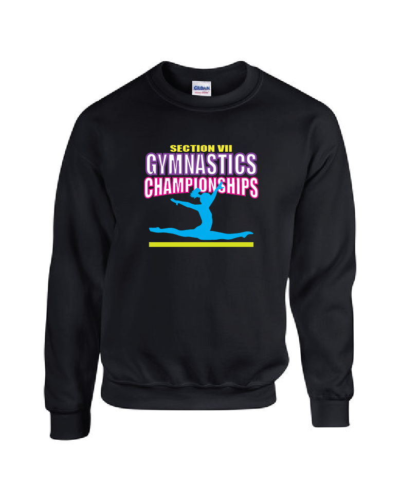 Neon Gildan Adult Heavy Blend™ Fleece Crew Gymnastics Championships 24