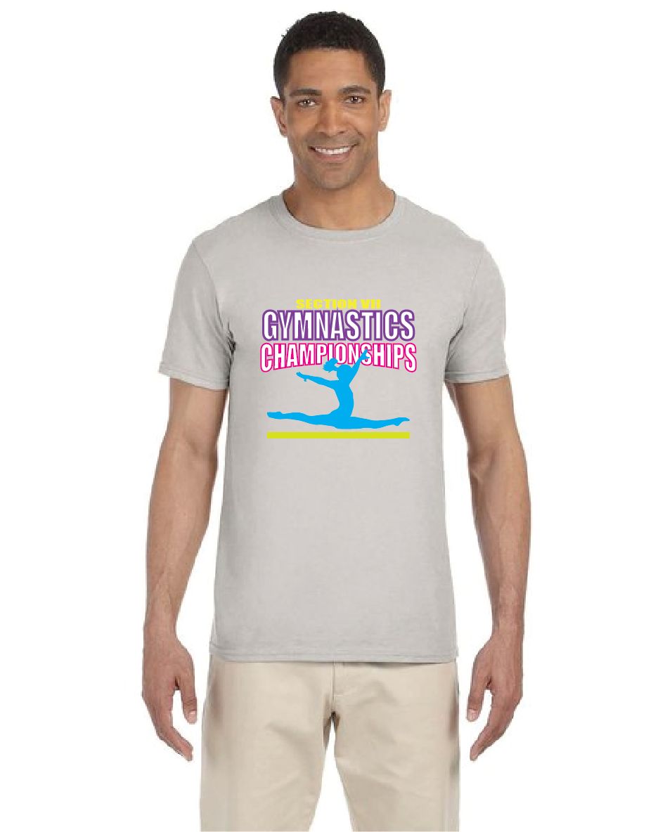 Neon Lights Gildan Adult Softstyle® T-Shirt Gymnastics Championships 24