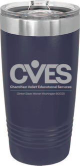 CVES Polar Camel 20 oz. Navy Blue Insulated Ringneck Tumbler with Slider Lid