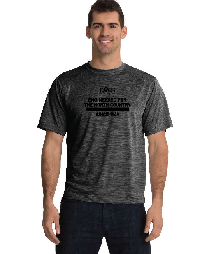 Since 1949 CVES Charles River Men's Space Dye Performance Tee CVES25