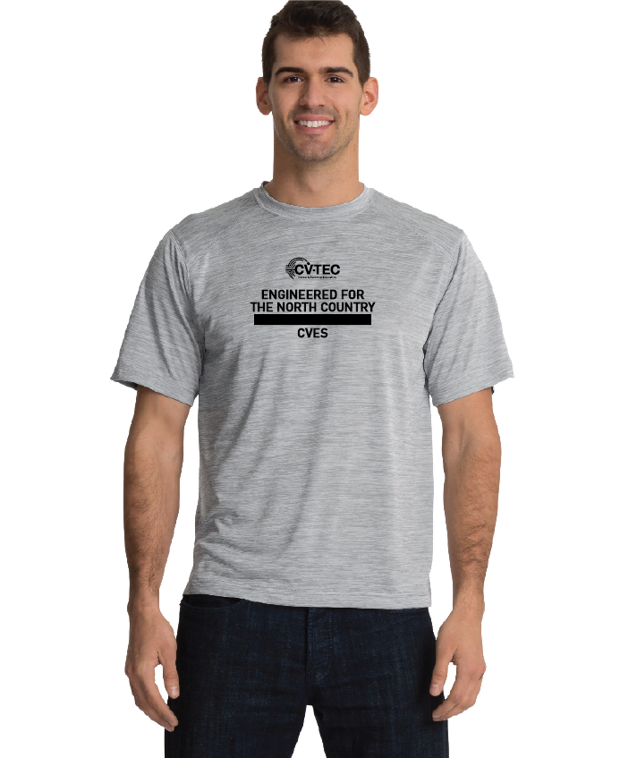 Since 1949 CVTEC Charles River Men's Space Dye Performance Tee CVES25