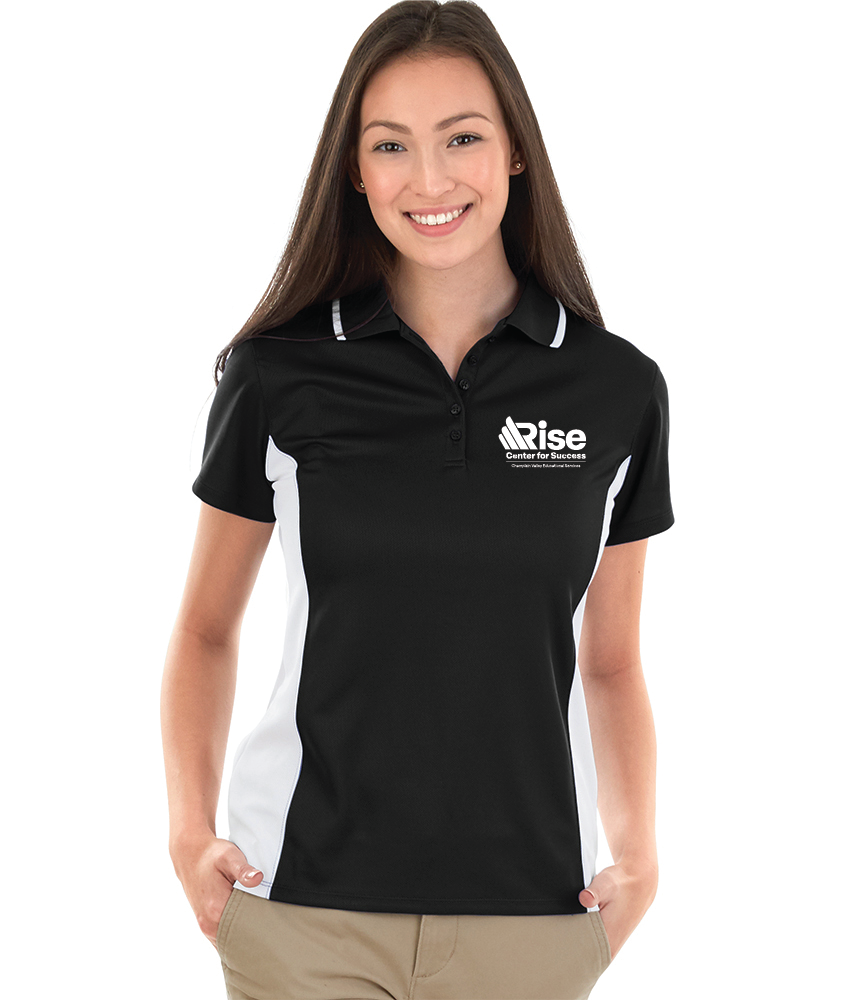 RISELCOC Charles River Women's Color Blocked Wicking Polo CVES25