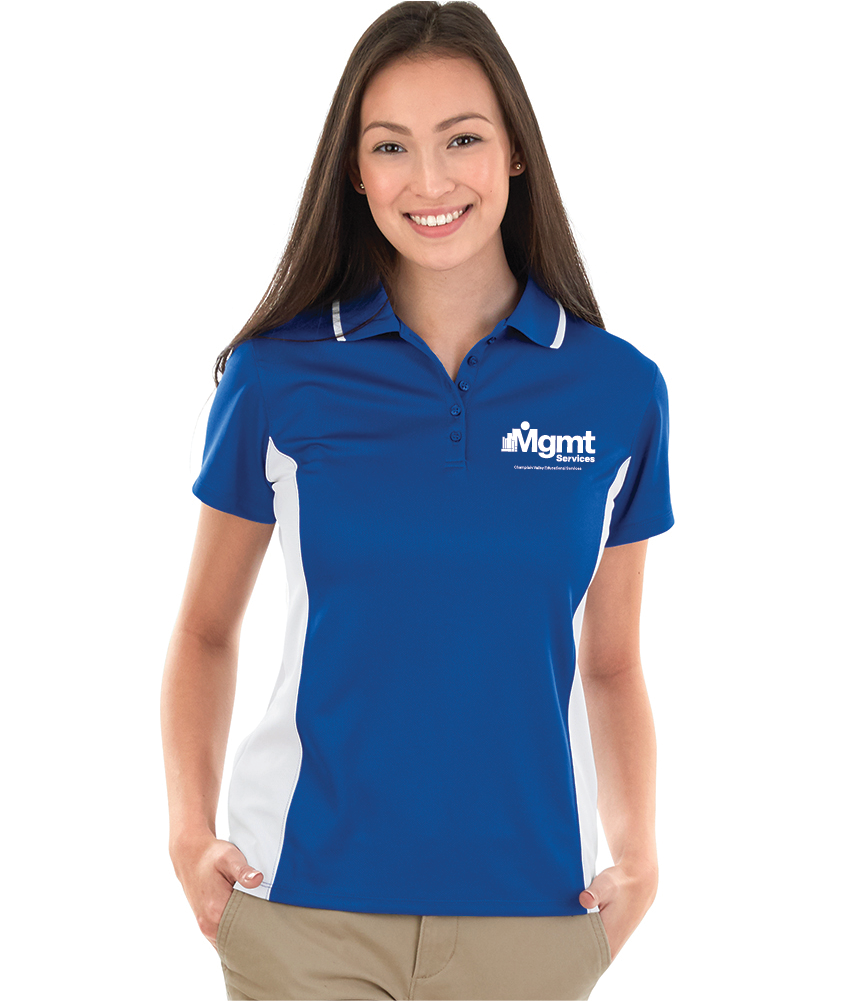 MGMTLCOC Charles River Women's Color Blocked Wicking Polo CVES25