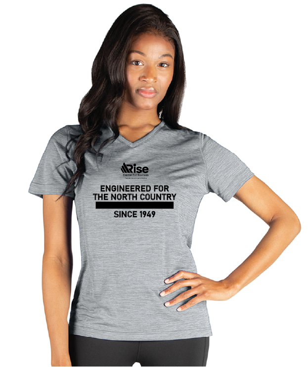 Since 1949 RISE Charles River Women's Space Dye Performance Tee CVES25
