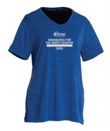 Since 1949 CVTEC Charles River Women's Space Dye Performance Tee CVES25