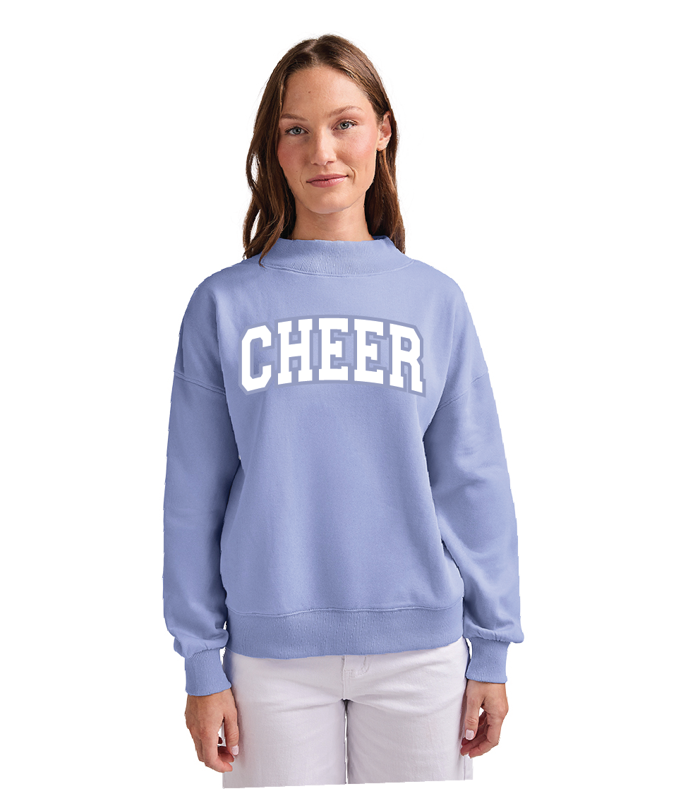Alyssa Charles River Women's Willow Mock-Neck Sweatshirt Cheer26