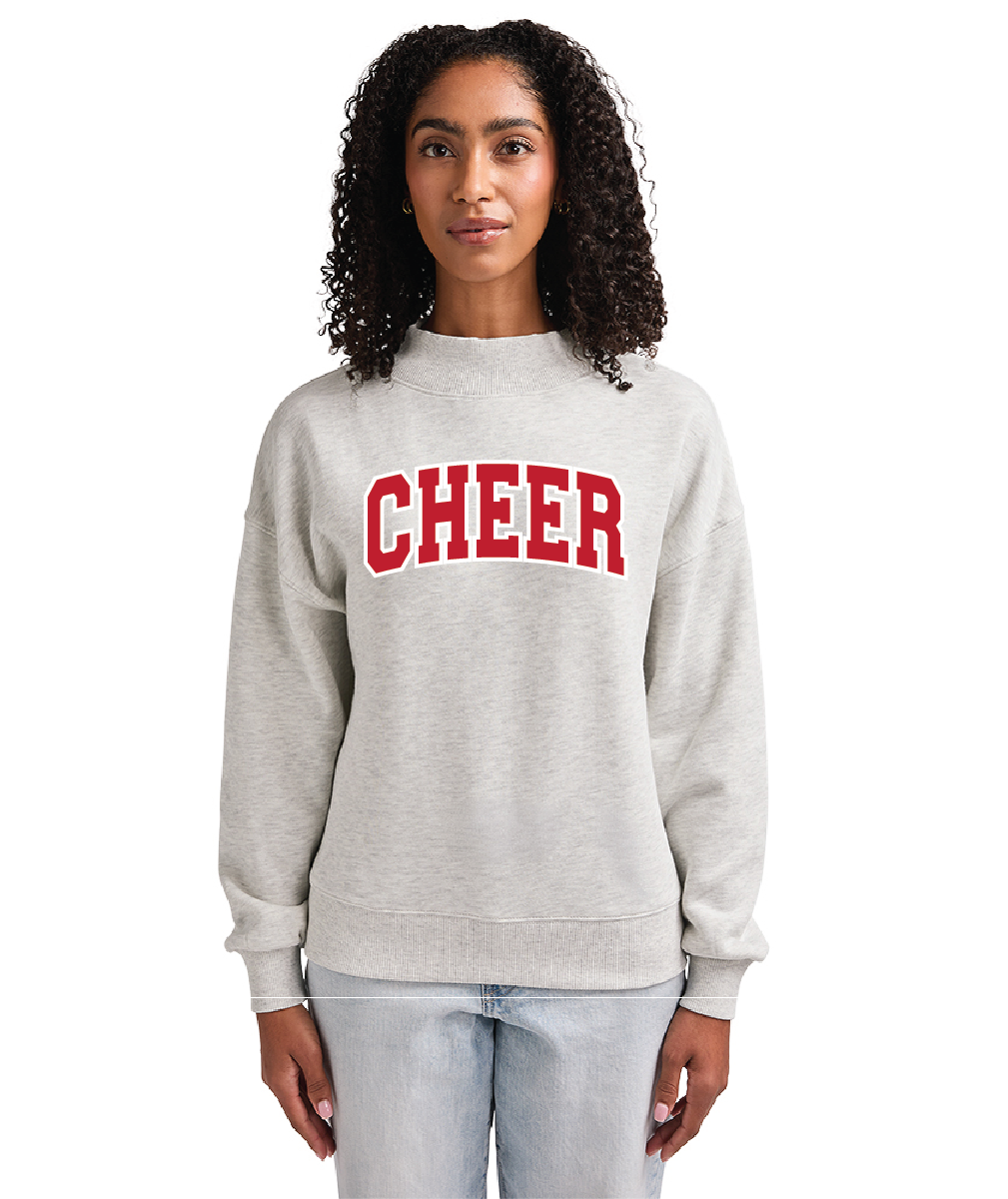Alyssa Charles River Women's Willow Mock-Neck Sweatshirt Cheer26