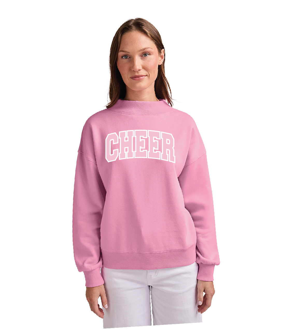 Alyssa Charles River Women's Willow Mock-Neck Sweatshirt Cheer26
