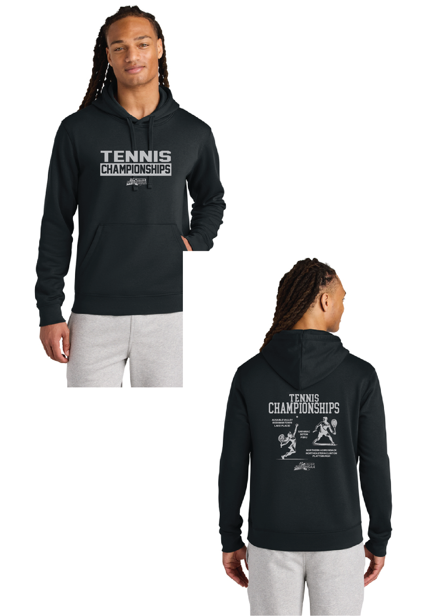 Chromo Independent Trading Company Unisex Midweight Hooded Sweatshirt Tennis26