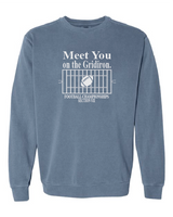 Meet You Comfort Colors Unisex Garment-Dyed Crewneck Sweatshirt VII Football25