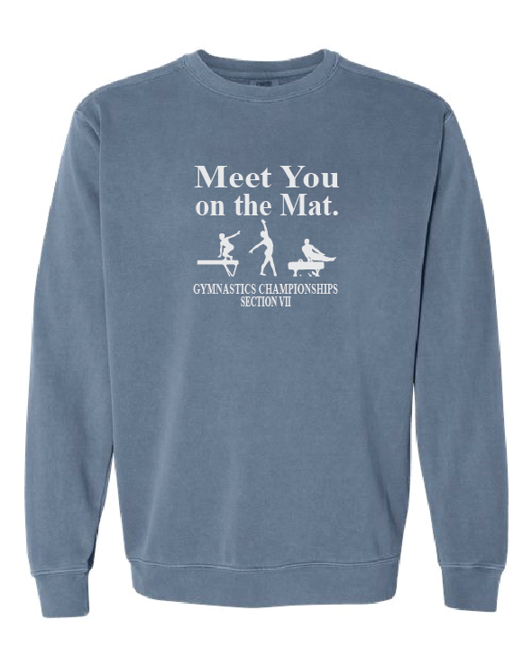 Meet You Comfort Colors Unisex Garment-Dyed Crewneck Sweatshirt VII Gymnastics25