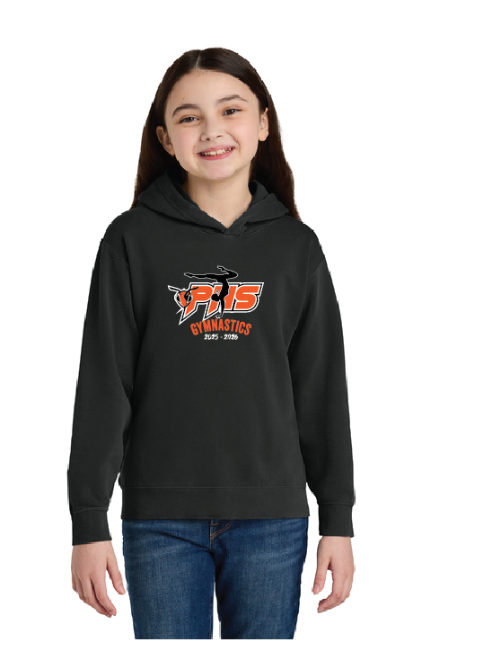 Handstand Comfort Colors® w.NAME Youth Lightweight Hooded Sweatshirt GymPHS