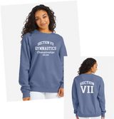 2025 Bend It ComfortWash by Hanes Unisex Garment-Dyed Crewneck Sweatshirt VII Gymnastics25