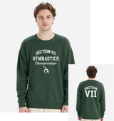 Bend It ComfortWash by Hanes Unisex Garment-Dyed Crewneck Sweatshirt No Year VII Gymnastics25
