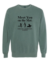 Meet You Comfort Colors Unisex Garment-Dyed Crewneck Sweatshirt VII Gymnastics25