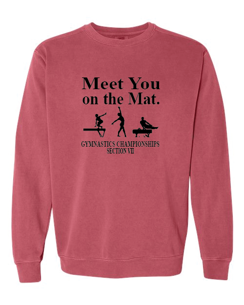 Meet You Comfort Colors Unisex Garment-Dyed Crewneck Sweatshirt VII Gymnastics25