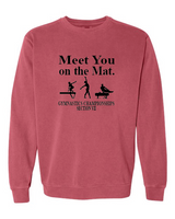 Meet You Comfort Colors Unisex Garment-Dyed Crewneck Sweatshirt VII Gymnastics25