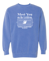 Meet You Comfort Colors Unisex Garment-Dyed Crewneck Sweatshirt VII Football25