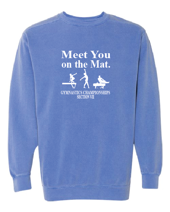 Meet You Comfort Colors Unisex Garment-Dyed Crewneck Sweatshirt VII Gymnastics25