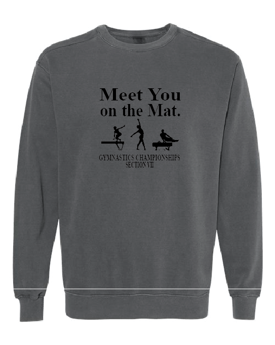 Meet You Comfort Colors Unisex Garment-Dyed Crewneck Sweatshirt VII Gymnastics25