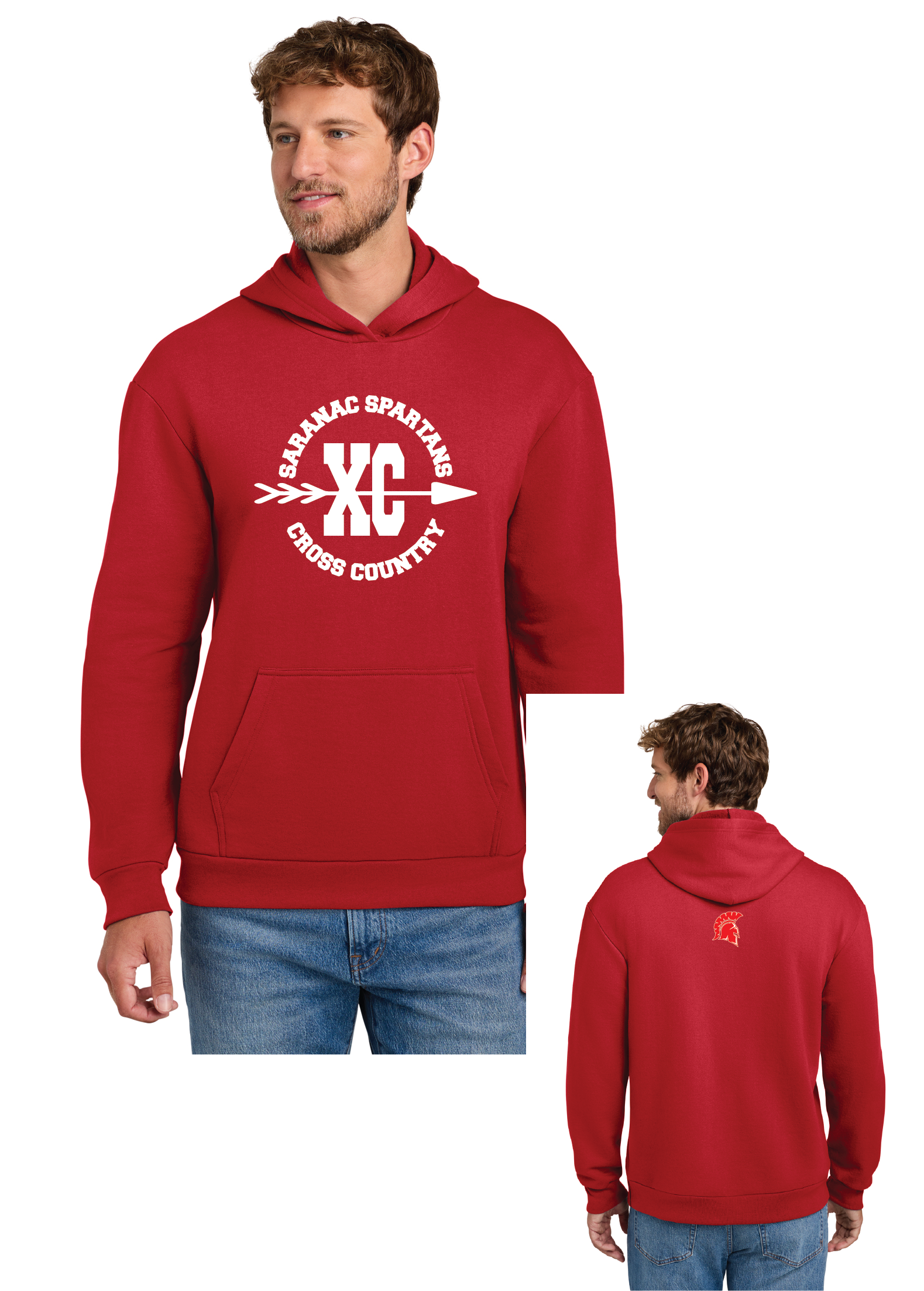 Dell Port & Co® Easy Fleece Pullover Hooded Sweatshirt SARXC26