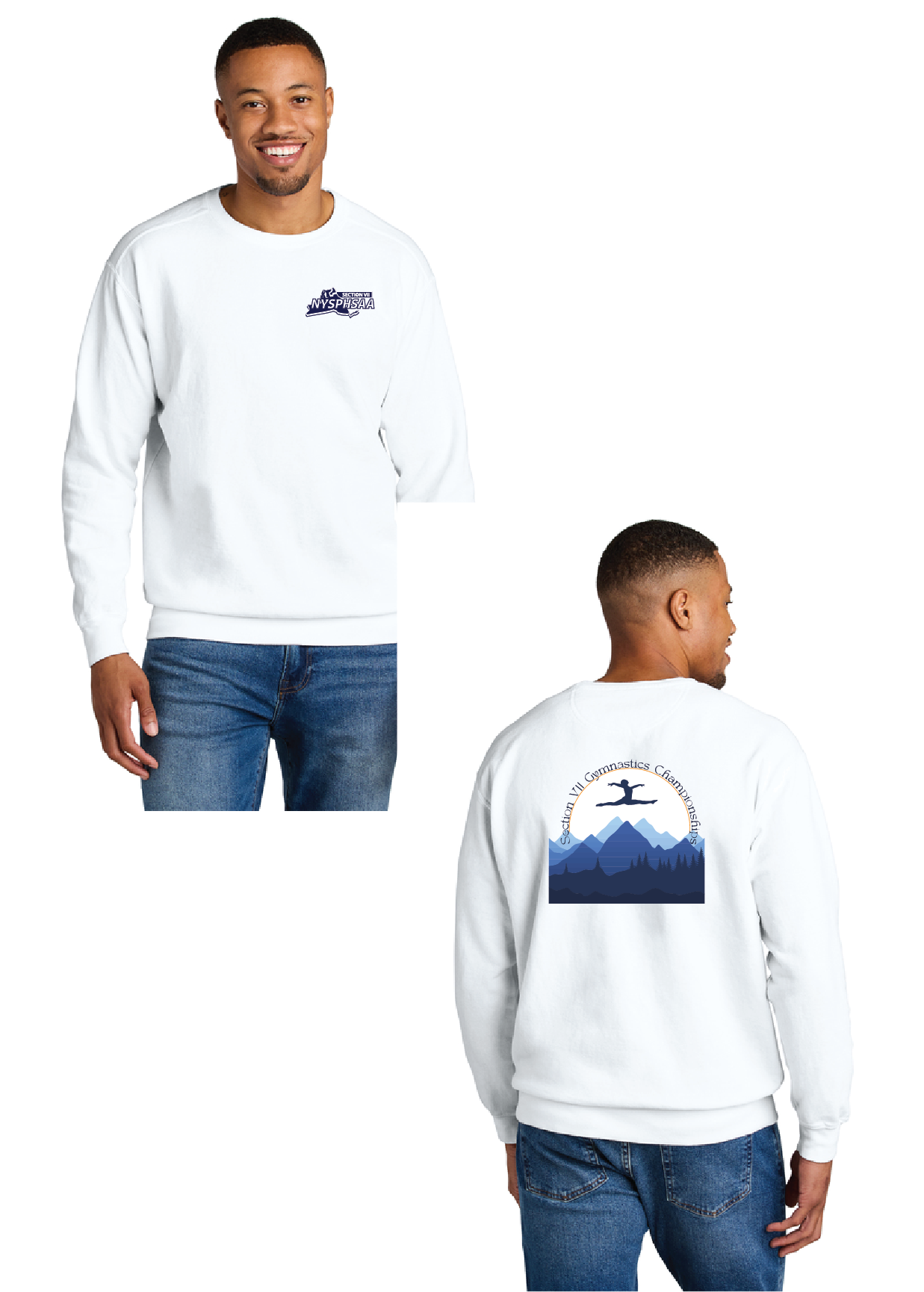Summit Comfort Colors® Ring Spun Crewneck Sweatshirt GymnasticsFall26